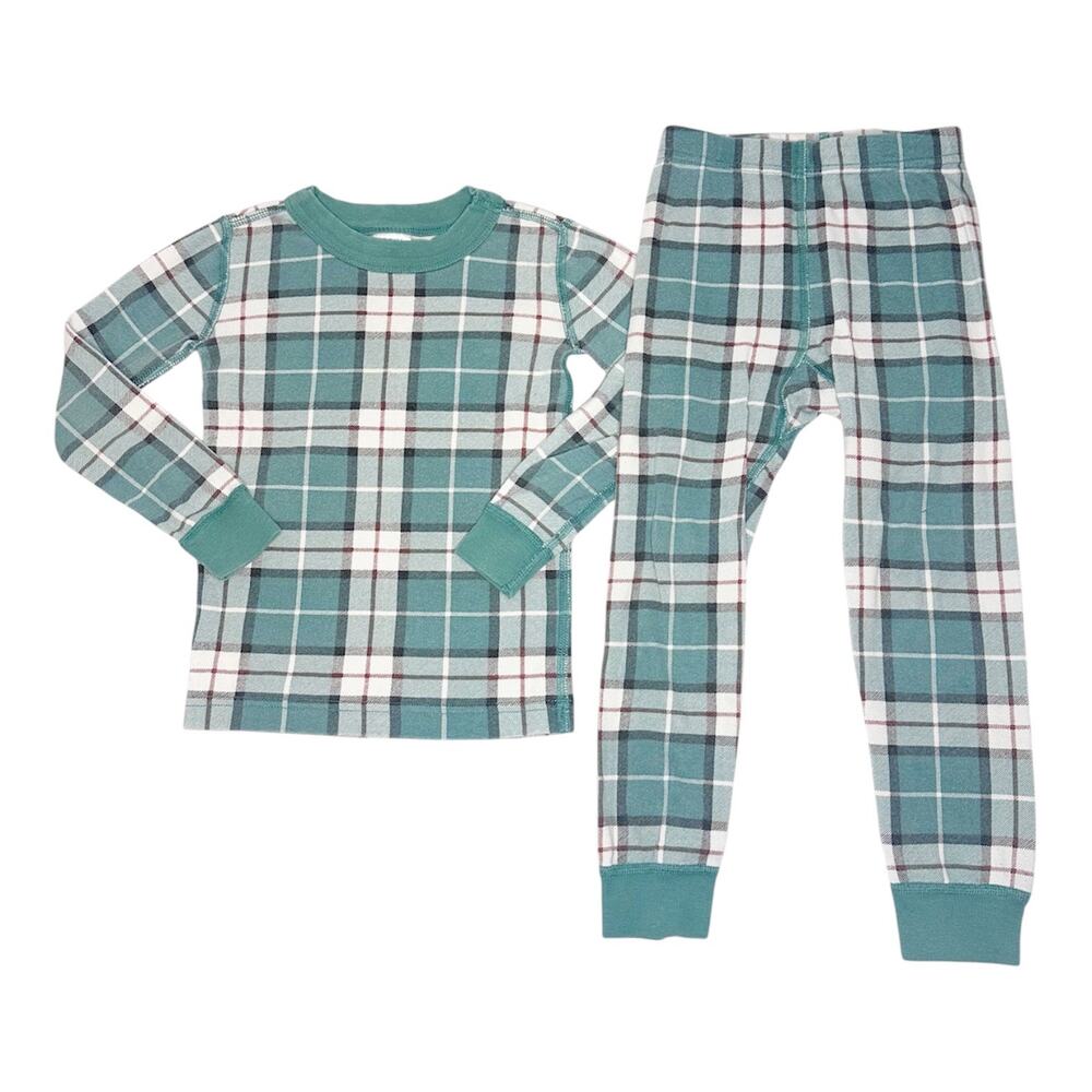 Hanna Andersson Family Harvest Plaid Long John Pajama Set Size 100cm (4)